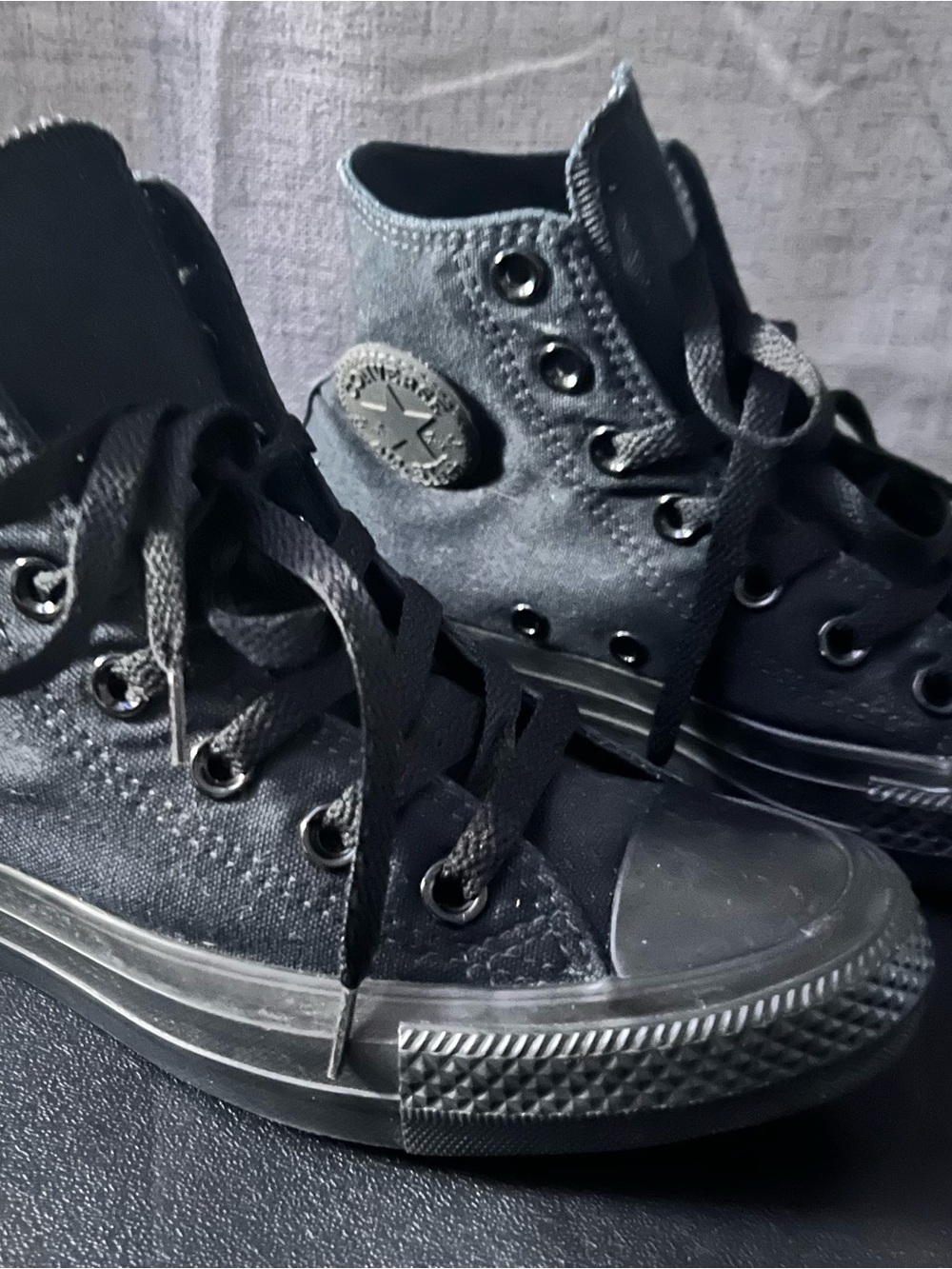 Converse  Black High-Top Sneakers